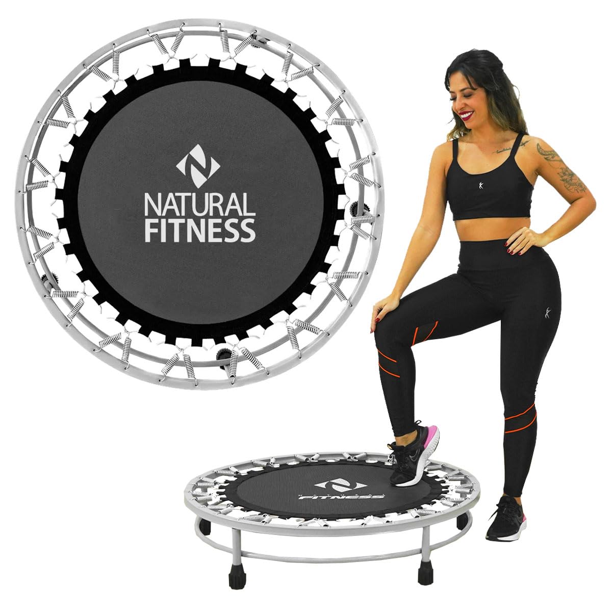 スポーツ・フィットネス GROUP KICK JAN 13 DVD Cama Elástica Mini Jump Profissional Academia Consport Preto